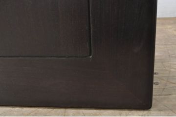 和製ビンテージ　美品　高級品!!　指物工芸家具　紫檀(シタン)材　漆塗り　上品な彫りの意匠が魅力的な座卓(ローテーブル、センターテーブル、ヴィンテージ)(R-079974)