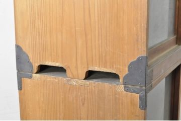 和製アンティーク　激レア!!　5台揃い!!　明治から続く万屋の三尺収納棚(収納タンス、食器棚、カップボード、戸棚、キャビネット、引き出し)(R-079984)