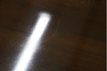 中古　高級　銘木　鉄刀木(タガヤサン)　総無垢(ムク)材　和モダンテイストのお部屋づくりに取り入れたい水屋箪笥サイドボード(収納棚、戸棚、食器棚、カップボード、サイドキャビネット)(R-079989)