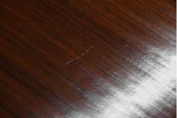 和製アンティーク　希少な古作造り!!　総紫檀(シタン)材　凝った意匠が目を惹く重厚な座卓　(R-079998)