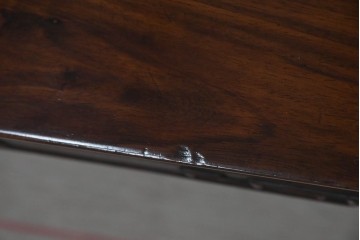 和製アンティーク　希少な古作造り!!　総紫檀(シタン)材　凝った意匠が目を惹く重厚な座卓　(R-079998)