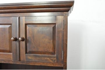和製ビンテージ　美品!!　国産民芸家具　　落ち着いた佇まいが魅力的な作りの良いカップボード(食器棚、キャビネット、戸棚、収納棚、飾り棚、ヴィンテージ)(R-08003)