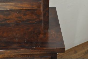 和製ビンテージ　美品!!　国産民芸家具　　落ち着いた佇まいが魅力的な作りの良いカップボード(食器棚、キャビネット、戸棚、収納棚、飾り棚、ヴィンテージ)(R-08003)