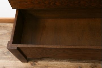 中古　美品　ブランド家具　かわいいデザインの収納付きベンチ(椅子、いす、イス、板座チェア)(R-080009)