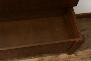 中古　美品　ブランド家具　かわいいデザインの収納付きベンチ(椅子、いす、イス、板座チェア)(R-080009)