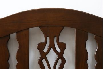 中古　美品　ブランド家具　かわいいデザインの収納付きベンチ(椅子、いす、イス、板座チェア)(R-080009)
