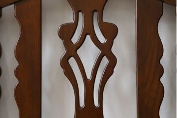 中古　美品　ブランド家具　かわいいデザインの収納付きベンチ(椅子、いす、イス、板座チェア)(R-080009)