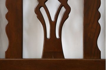 中古　美品　ブランド家具　かわいいデザインの収納付きベンチ(椅子、いす、イス、板座チェア)(R-080009)