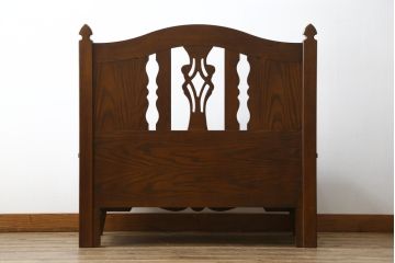 中古　美品　ブランド家具　かわいいデザインの収納付きベンチ(椅子、いす、イス、板座チェア)(R-080009)