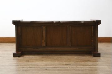 中古　美品　ブランド家具　かわいいデザインの収納付きベンチ(椅子、いす、イス、板座チェア)(R-080009)