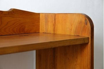 和製アンティーク　懐かしい雰囲気漂う楔(くさび)式本棚(ブックシェルフ、オープンラック、収納棚、飾り棚)(R-080014)