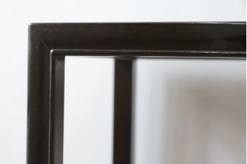 アンティーク　希少な古作造り　総紫檀(シタン)材　洗練されたデザインが飾るものを引き立たせる花台(中国?、飾り台、サイドテーブル、フラワースタンド、ディスプレイ台、店舗什器)(R-080017)
