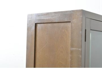 和製アンティーク　シンプルでレトロな雰囲気が魅力の収納棚(食器棚、キャビネット、戸棚、カップボード)(R-080027)