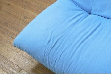 中古　フランス　Ligne Roset(リーン・ロゼ)　ROSETCalin(ロゼカラン)　張り地Lランク　専用イージーカバー付き　12段階リクライニング付き　おしゃれなスチールレッグの1Pソファ(一人掛け、イージーチェア、椅子、イス)(定価約30万円)(R-080030)