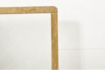 和製アンティーク　昭和レトロな雰囲気が魅力のガラス入り衝立(つい立て、衝い立て、パーテーション、間仕切り)(R-080035)