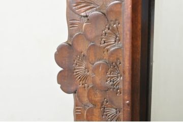 中古　美品　軽井沢彫り　細部まで施された彫刻や透かし彫りが美しい鏡台(ドレッサー、姿見、ミラー)(R-080036)
