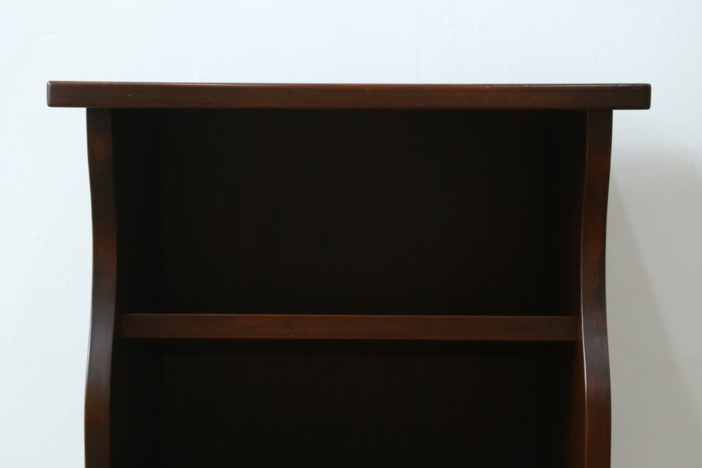 中古　美品　軽井沢彫り　繊細な桜の彫刻が美しいスリッパラック　(R-080039)