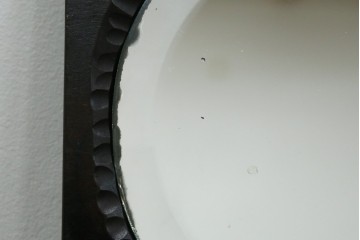 中古　美品!!　軽井沢彫り　細やかな桜の彫刻が美しい鏡台　(R-080041)