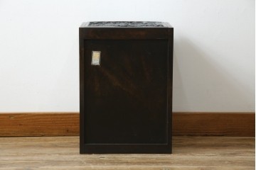 中古　美品!!　軽井沢彫り　細やかな桜の彫刻が美しい鏡台　(R-080041)