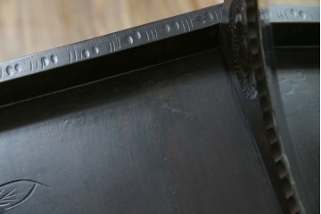 中古　美品!!　軽井沢彫り　細やかな桜の彫刻が美しい鏡台　(R-080041)