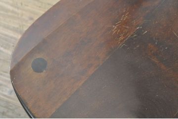 中古　北海道民芸家具　クラシカルな雰囲気を醸し出すスピンドルチェア(椅子、板座チェア、ダイニングチェア)(R-080044)