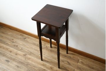 中古　美品　民芸家具　希少モデル　クラシカルなデザインがおしゃれな花台(サイドテーブル、コンソールテーブル、飾り台)(R-080048)