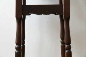 中古　美品　民芸家具　希少モデル　クラシカルなデザインがおしゃれな花台(サイドテーブル、コンソールテーブル、飾り台)(R-080048)