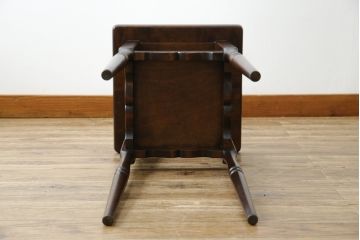 中古　美品　民芸家具　希少モデル　クラシカルなデザインがおしゃれな花台(サイドテーブル、コンソールテーブル、飾り台)(R-080048)