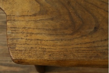 和製ビンテージ　総桐(キリ)材　ほっこりとするような木の味わいが魅力的な民芸スツール　(R-080062)