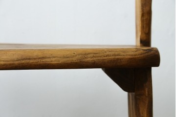 和製ビンテージ　総桐(キリ)材　ほっこりとするような木の味わいが魅力的な民芸スツール　(R-080062)