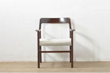 和製ビンテージ　希少な廃番品!!　CONDE HOUSE(カンディハウス)　ゴルファーシリーズ　北欧風のおしゃれなデザインが素敵なアームチェア(ダイニングチェア、イス、椅子、ヴィンテージ)(R-080063)