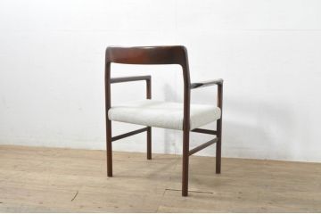 和製ビンテージ　希少な廃番品!!　CONDE HOUSE(カンディハウス)　ゴルファーシリーズ　北欧風のおしゃれなデザインが素敵なアームチェア(ダイニングチェア、イス、椅子、ヴィンテージ)(R-080063)