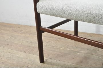 和製ビンテージ　希少な廃番品!!　CONDE HOUSE(カンディハウス)　ゴルファーシリーズ　北欧風のおしゃれなデザインが素敵なアームチェア(ダイニングチェア、イス、椅子、ヴィンテージ)(R-080063)