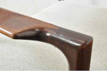 和製ビンテージ　希少な廃番品!!　CONDE HOUSE(カンディハウス)　ゴルファーシリーズ　北欧風のおしゃれなデザインが素敵なアームチェア(ダイニングチェア、イス、椅子、ヴィンテージ)(R-080063)