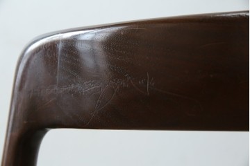 和製ヴィンテージ　希少な廃番品!!　CONDE HOUSE(カンディハウス)　ゴルファーシリーズ　北欧風のおしゃれなデザインが素敵なアームチェア　(R-080063)