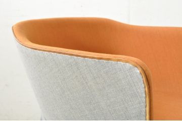 中古　デンマーク　FRITZ HANSEN(フリッツ・ハンセン)　CECILIE MANZ(セシリエ・マンツ)　minuscule(ミナスキュール)　洗練されたデザインが空間のアクセントになるラウンジチェア(アームチェア、ダイニングチェア、椅子、イス)(R-080064)