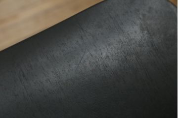 デンマークビンテージ　RABAMI(ラバミ)社　Jorgen Rasmussen(ヨルゲン・ラスムセン)デザイン　Kevi　無駄のないシンプルなデザインがおしゃれなデスクチェア(オフィスチェア、板座チェア、回転チェア、アームレスチェア、ヴィンテージ、北欧)(R-080067)