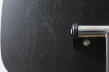 デンマークビンテージ　RABAMI(ラバミ)社　Jorgen Rasmussen(ヨルゲン・ラスムセン)デザイン　Kevi　無駄のないシンプルなデザインがおしゃれなデスクチェア(オフィスチェア、板座チェア、回転チェア、アームレスチェア、ヴィンテージ、北欧)(R-080067)