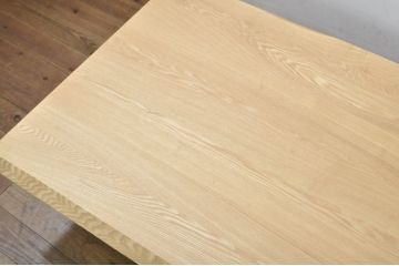 中古　美品　柏木工(KASHIWA)　THE ZEN(座膳)シリーズ　タモ材・オーク材　自然美を感じる木目と堅牢なつくりが魅力の膳テーブル(座卓、ローテーブル、センターテーブル、リビングテーブル)(定価約34万円)(R-080069)
