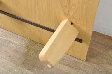 中古　美品　柏木工(KASHIWA)　THE ZEN(座膳)シリーズ　タモ材・オーク材　自然美を感じる木目と堅牢なつくりが魅力の膳テーブル(座卓、ローテーブル、センターテーブル、リビングテーブル)(定価約34万円)(R-080069)