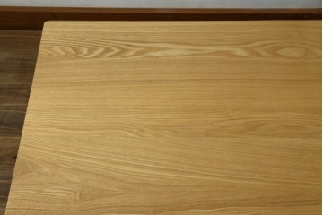 中古　美品　柏木工(KASHIWA)　THE ZEN(座膳)シリーズ　タモ材・オーク材　自然美を感じる木目と堅牢なつくりが魅力の膳テーブル　定価約34万円　(R-080069)