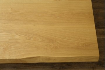 中古　美品　柏木工(KASHIWA)　THE ZEN(座膳)シリーズ　タモ材・オーク材　自然美を感じる木目と堅牢なつくりが魅力の膳テーブル　定価約34万円　(R-080069)