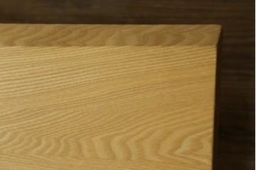 中古　美品　柏木工(KASHIWA)　THE ZEN(座膳)シリーズ　タモ材・オーク材　自然美を感じる木目と堅牢なつくりが魅力の膳テーブル　定価約34万円　(R-080069)