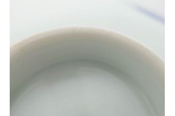戦前　オールド香蘭社　有田焼　染付　色絵　約11cm　3.4寸　食卓を華やかに彩る蓋付き茶碗4客セット(瓢箪、ひょうたん、唐草、花、蓋茶碗、器、どんぶり、和食器、裏印、三寸四分)(R-080073)