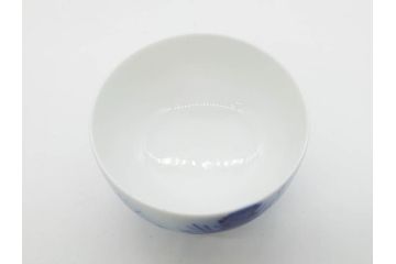 戦前　オールド香蘭社　有田焼　染付　色絵　金彩　松　花　上品な雰囲気の蓋付き湯呑み7客セット(菊、松葉、松の実、湯のみ、煎茶、和食器、裏印)(R-080074)