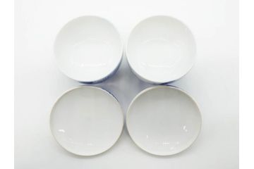 戦前　オールド香蘭社　有田焼　染付　色絵　金彩　松　花　上品な雰囲気の蓋付き湯呑み7客セット(菊、松葉、松の実、湯のみ、煎茶、和食器、裏印)(R-080074)