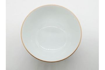 戦前　オールド香蘭社　有田焼　染付　色絵　金彩　松　花　上品な雰囲気の蓋付き湯呑み7客セット(菊、松葉、松の実、湯のみ、煎茶、和食器、裏印)(R-080074)