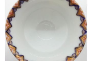戦前　オールド香蘭社　有田焼　染付　金彩　松　縁周りの繊細な絵付けが目を引く蓋付き碗5客セット(蓋物、湯呑み、湯のみ、煎茶、和食器)(R-080076)