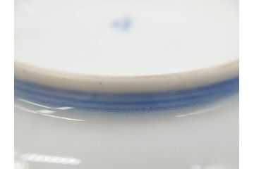 戦前　深川製磁　オールド深川　有田焼　染付　色絵　金彩　鯉　約10cm　3.3寸　艶やかな色付が美しい小皿3枚セット(魚、紅葉、桐、藤の花、桜、豆皿、和皿、和食器、三寸三分)(R-080078)