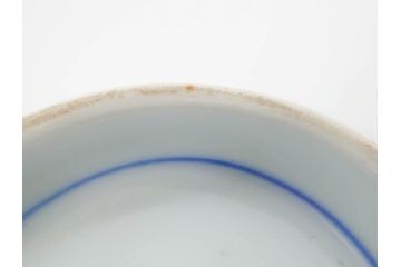 戦前　深川製磁　オールド深川　有田焼　染付　窓絵　松竹梅　約13cm　4.1寸　細かな絵付けが見事な小鉢4客セット(金彩、小槌、船、舟、花、吉祥文様、深鉢、深皿、向付、和皿、和食器、四寸一分)(R-080080)